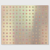 Rose Gold Swarovski Kristalle Minze Kupfer rosa Geschenkpapier (Flach)