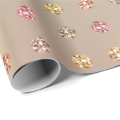 Rose Gold Swarovski Kristalle Minze Kupfer rosa Geschenkpapier (Rolleneckpunkt)