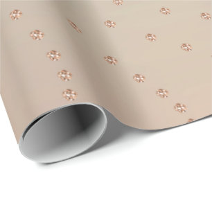Rose Gold Swarovski Kristalle Wellen Kupfer Delika Geschenkpapier