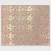 Rose Gold Swarovski Kristallwelten Spirale Diamond Geschenkpapier (Flach)