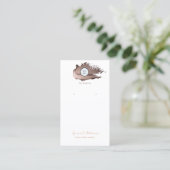 Rose-Gold-Swash-Logo Visitenkarte (Stehend Vorderseite)