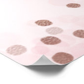 Rose Gold Sweet 16 Bday Balloons Rose Begrüßungsze Poster (Ecke)