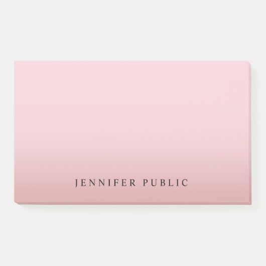 Rose Gold Template Moderner Hintergrund Elegant Post-it Klebezettel (Vorderseite)