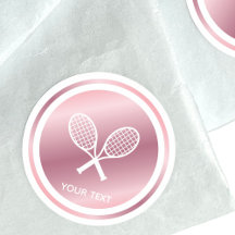 Rose Gold Tennis Rackets Girls Sport Custom Text
