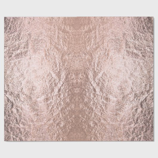 Rose Gold Textur Geschenkpapier (Flach)