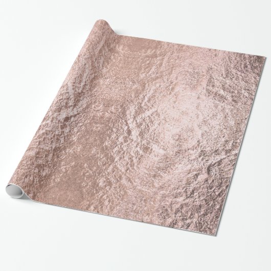 Rose Gold Textur Geschenkpapier (Ungerollt)