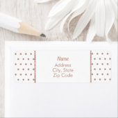 Rose Gold Textured Polka Dot Muster (Insitu)