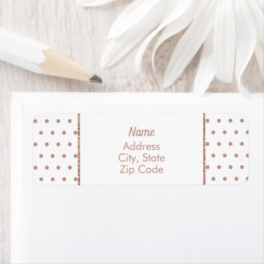 Rose Gold Textured Polka Dot Muster (Insitu)