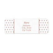 Rose Gold Textured Polka Dot Muster (Vorne)