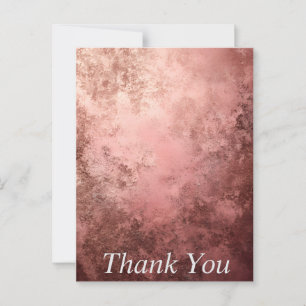 Rose Gold texturierter Hintergrund Danke Karte
