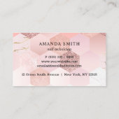 Rose Gold Tile Nails Visitenkarte (Rückseite)