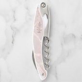 Rose Gold Tintenmarmor  Kellnermesser (Rückseite)
