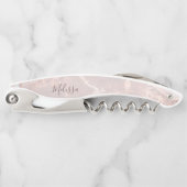 Rose Gold Tintenmarmor  Kellnermesser (Vorderseite)