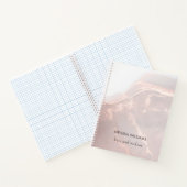 Rose Gold Tintenmarmor  Notizblock (Innenseite)