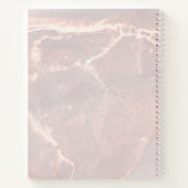 Rose Gold Tintenmarmor  Notizblock (Rückseite)