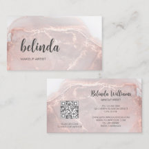 Rose Gold Tintenmarmor | QR-Code