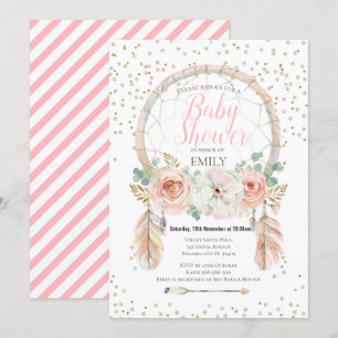 Rose Gold Traumfänger Boho Einladung