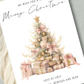 Rose Gold Tree 2026 Kalender Frohe Weihnachten