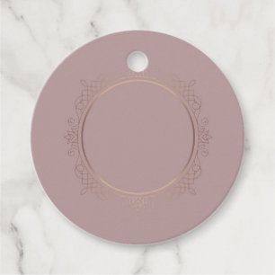 Rose Gold Trendy Blank Template Elegant Geschenkanhänger