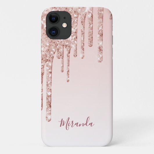 Rose Gold Tropfen Case-Mate iPhone Hülle (Rückseite)