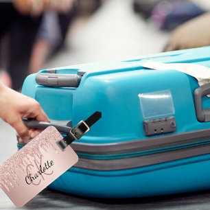 Rose Gold-Tropfen Gepäckanhänger