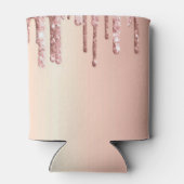 Rose Gold Tropfen Junggeselinnen-Abschied Personal Dosenkühler (Rückseite)