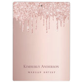 Rose Gold Tropfen Klemmbrett (Rückseite)