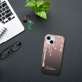 Rose Gold Tropfen Kupferkrüge Mädchenbezeichnung Case-Mate iPhone Hülle