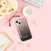 Rose Gold Tropfen Kupferkrüge Mädchenbezeichnung Case-Mate iPhone Hülle