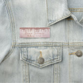 Rose Gold Tropfen Makeup Haar Stylist Artist Namensschild (Beispiel)