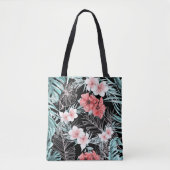 Rose Gold Tropical Aloha Ananas Chic Tasche (Vorderseite)