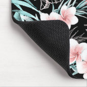 Rose Gold Tropical Botanical Island Paradies Chic Mousepad (Ecke)