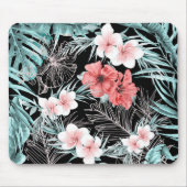 Rose Gold Tropical Botanical Island Paradies Chic Mousepad (Vorne)