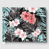 Rose Gold Tropical Elegante Botanische Hochzeit Gästebuch (Vorderseite)