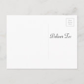 Rose Gold Tropical Floral Bridal Dusche Einladung (Rückseite)