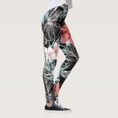 Rose Gold Tropical Paradise Island Leggings (Rechts)