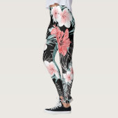 Rose Gold Tropical Paradise Island Leggings (Links)