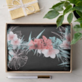 Rose Gold Tropische Ananas Aloha Luau Seidenpapier (Geschenk)