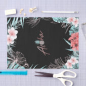 Rose Gold Tropische Ananas Aloha Luau Seidenpapier (Handwerk)