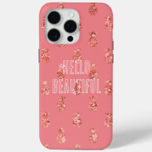 Rose Gold Tropischer Glitzer Ananas Case-Mate iPhone Hülle