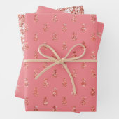 Rose Gold Tropischer Glitzer Ananas Geschenkpapier Set (Beispiel)