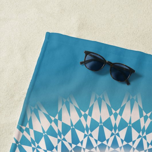 Rose Gold Türkisschildkröte Mandala Küste Strandtuch (Beispiel)