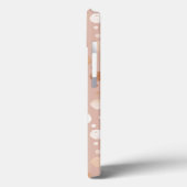 Rose-Gold- und Beige-Punktmuster Case-Mate iPhone Hülle (Rückseite / Links)