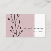 Rose Gold und Black Abstrakt Business Card Visitenkarte (Vorderseite)