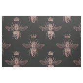 Rose Gold und Black Bee Muster Stoff (Fat Quarter (45,7 x 55,9 cm))
