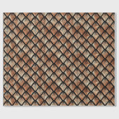 Rose Gold und Black Diamond Art Deco Muster Geschenkpapier (Flach)