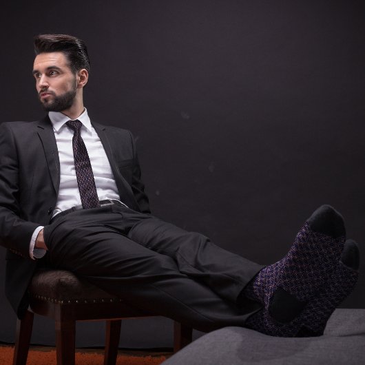 Rose Gold und Blue Bowling Button Muster Krawatte