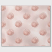 Rose Gold und Blush Confetti Geschenkpapier (Flach)