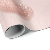 Rose Gold und Blush Confetti Geschenkpapier (Rolleneckpunkt)