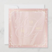 Rose - Gold und Blush Einladungen (Vorderseite)